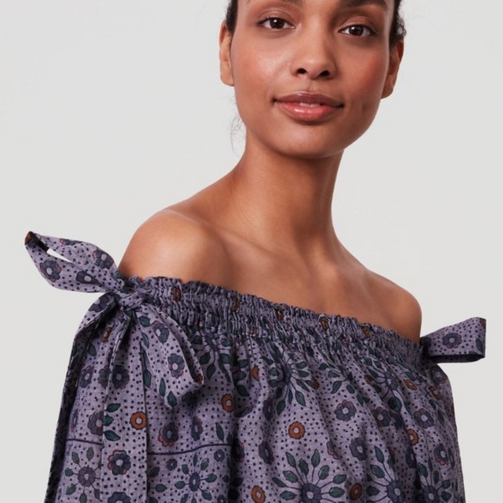 NWOT Off the Shoulder Loft Top